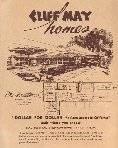 Cliff May advertisement